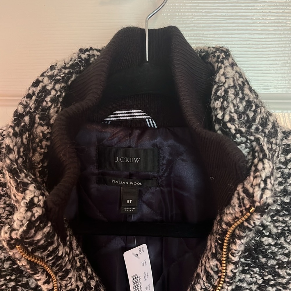 NWT J. Crew Italian Wool Lodge Coat - Picture 8 of 14